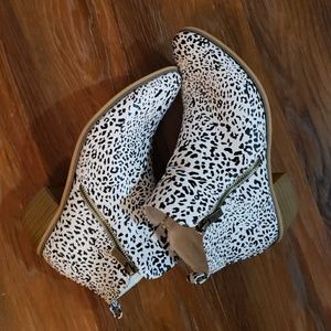 Animal Print Booties